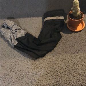 Black girls leggings with cool scrunched ankles